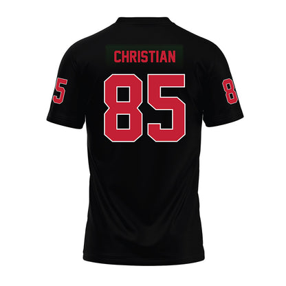 Ohio State - NCAA Football : Bennett Christian - Black Premium Football Jersey-1