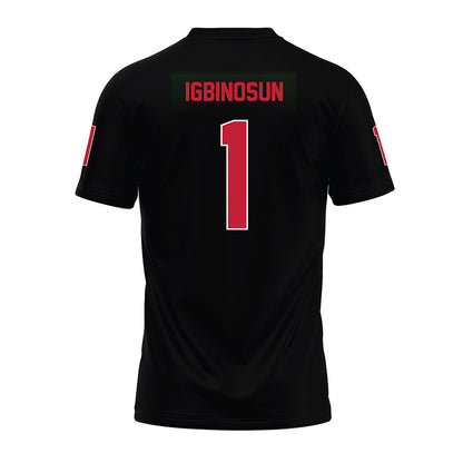 Ohio State - NCAA Football : Davison Igbinosun - Black Premium Football Jersey-1