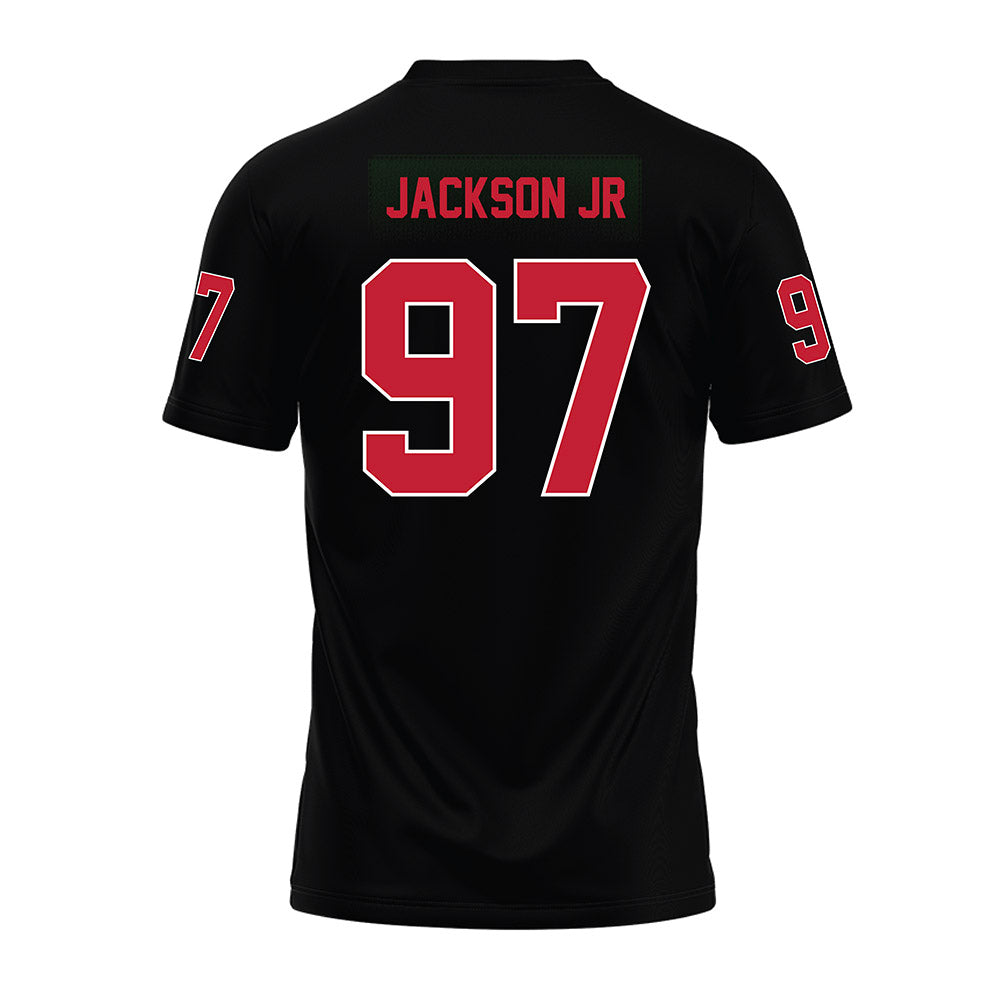 Ohio State - NCAA Football : Kenyatta Jackson Jr - Black Premium Football Jersey-1
