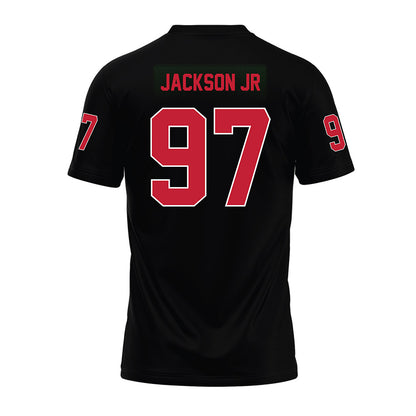 Ohio State - NCAA Football : Kenyatta Jackson Jr - Black Premium Football Jersey-1