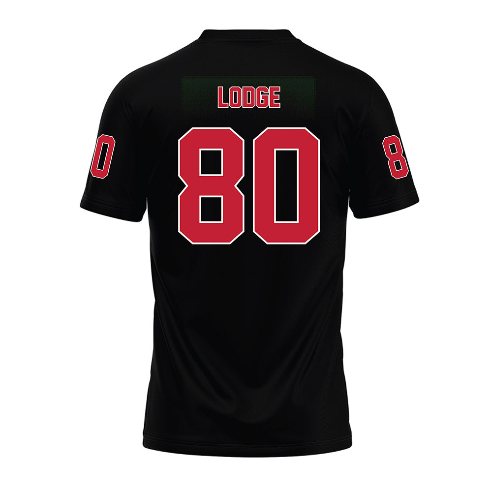 Ohio State - NCAA Football : Shawn Lodge - Black Premium Football Jersey-1