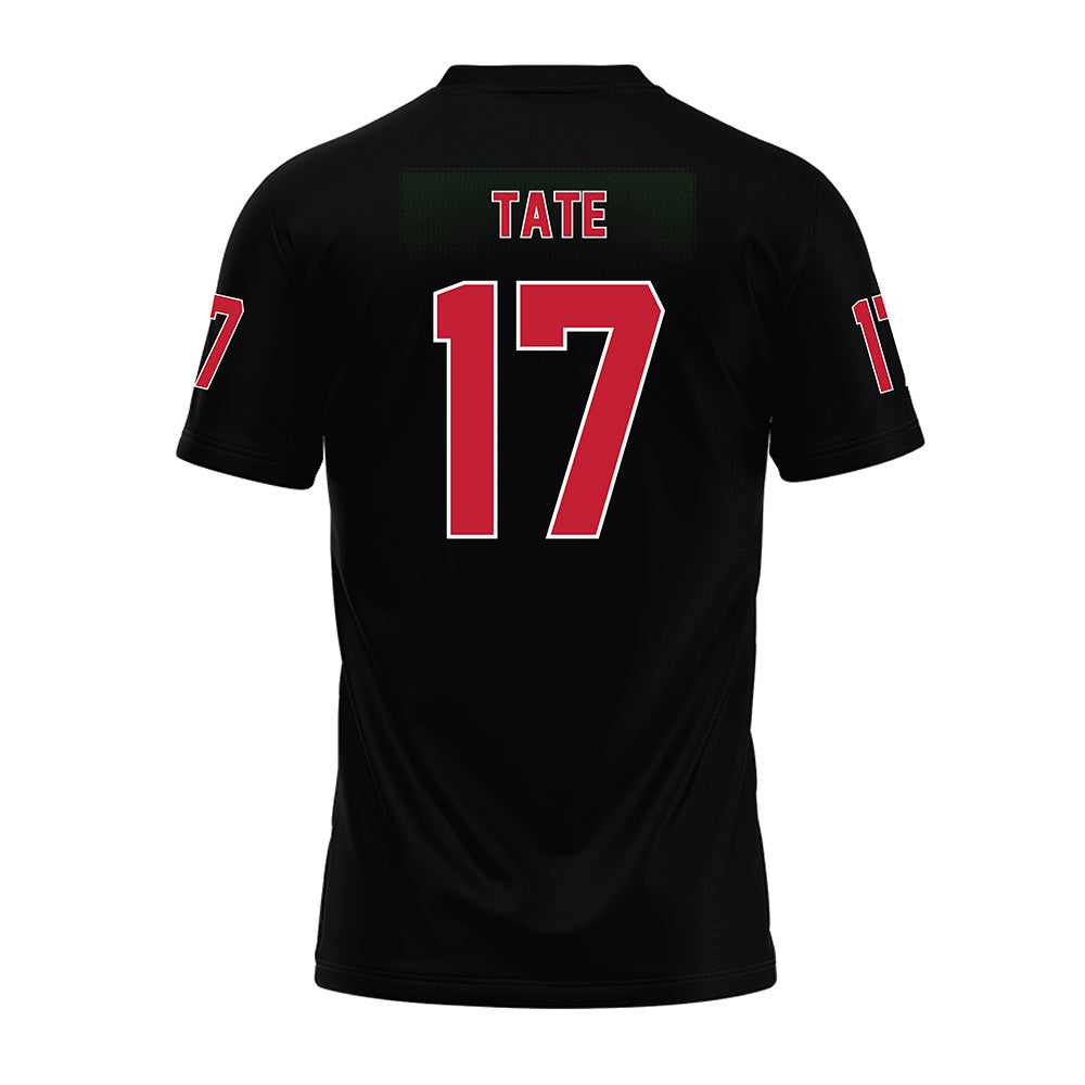Ohio State - NCAA Football : Carnell Tate - Black Premium Football Jersey-1