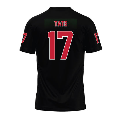 Ohio State - NCAA Football : Carnell Tate - Black Premium Football Jersey-1