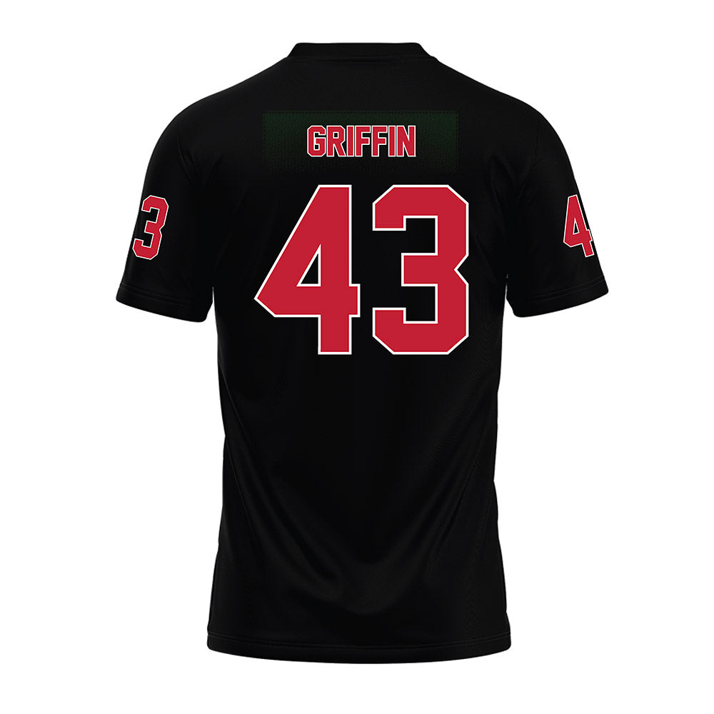 Ohio State - NCAA Football : Dianté Griffin - Black Premium Football Jersey-1