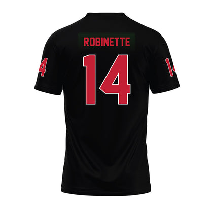 Ohio State - NCAA Football : Trey Robinette - Black Premium Football Jersey-1