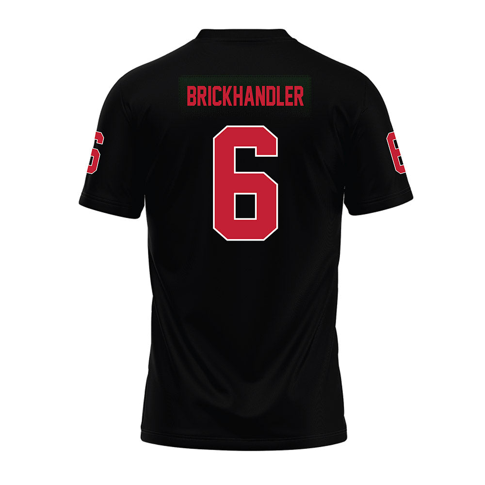 Ohio State - NCAA Football : Eli Brickhandler - Black Premium Football Jersey-1