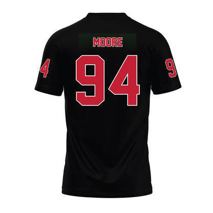 Ohio State - NCAA Football : Jason Moore - Black Premium Football Jersey-1