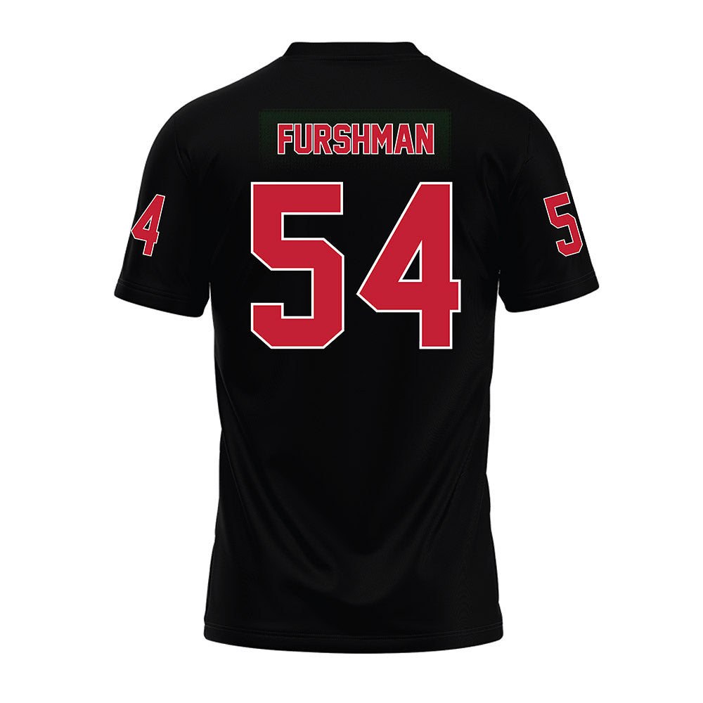 Ohio State - NCAA Football : Dylan Furshman - Black Premium Football Jersey-1