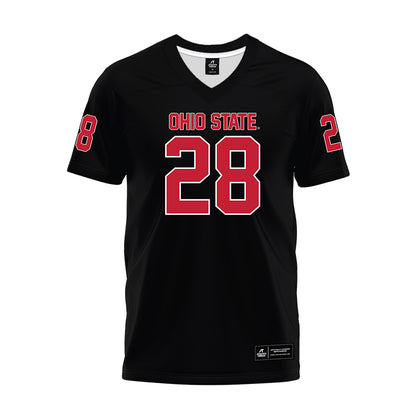 Ohio State - NCAA Football : Leroy Roker - Black Premium Football Jersey-0