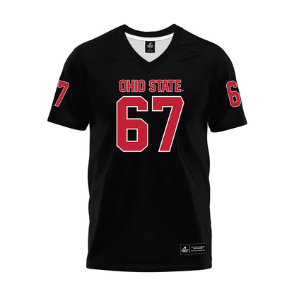 Ohio State - NCAA Football : Austin Siereveld - Black Premium Football Jersey-0