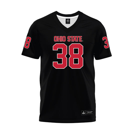 Ohio State - NCAA Football : Jayden Fielding - Black Premium Football Jersey-0