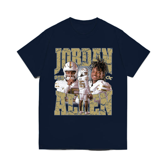 Georgia Tech - NCAA Football : Jordan Allen - Collage Comfort Colors T-Shirt-0
