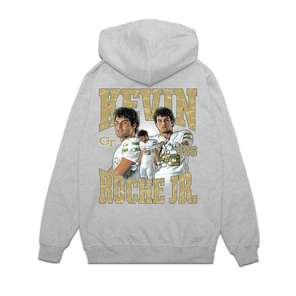Georgia Tech - NCAA Football : Kevin Roche Jr - Collage Premium Hooded Sweatshirt-1