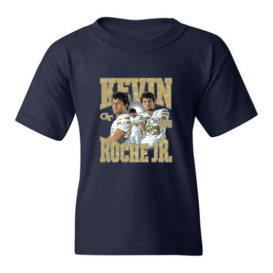 Georgia Tech - NCAA Football : Kevin Roche Jr - Collage Youth T-Shirt-0