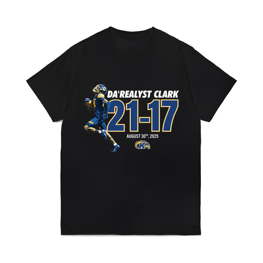 Kent State - NCAA Football : DaRealyst Clark - Graphic Tee Comfort Colors T-Shirt-0
