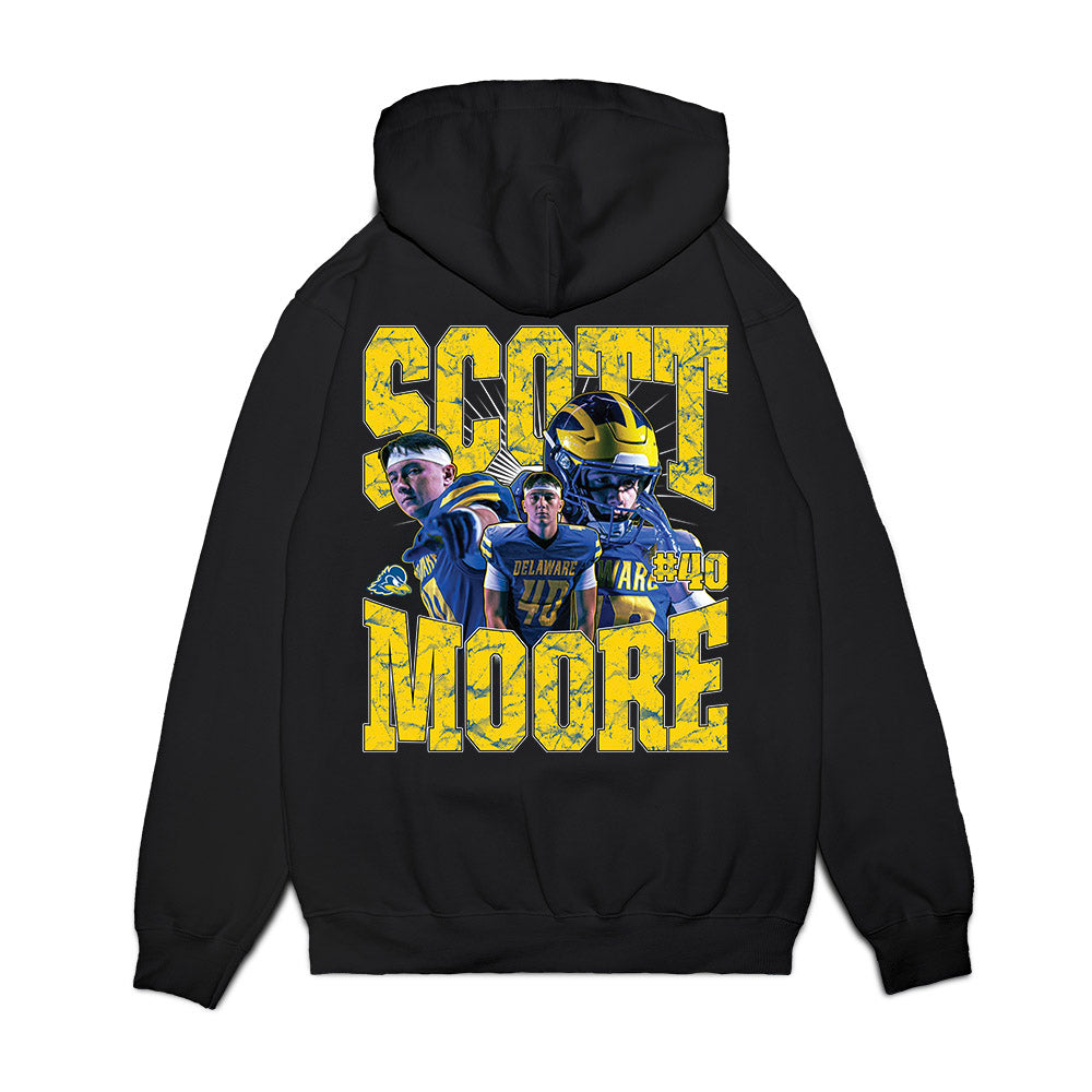 Delaware - NCAA Football : Scott Moore - Collage Premium Hooded Sweatshirt-1