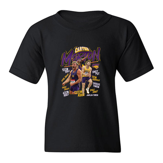 Northern Iowa - NCAA Men's Track & Field : Carter Morton - Collage Youth T-Shirt-0