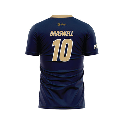FIU - NCAA Men's Soccer : Ian Braswell - Blue Soccer Jersey-1