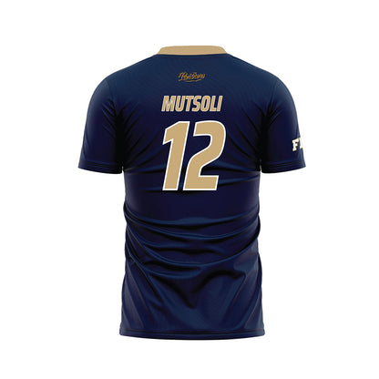 FIU - NCAA Men's Soccer : Enrique Mutsoli - Blue Soccer Jersey-1