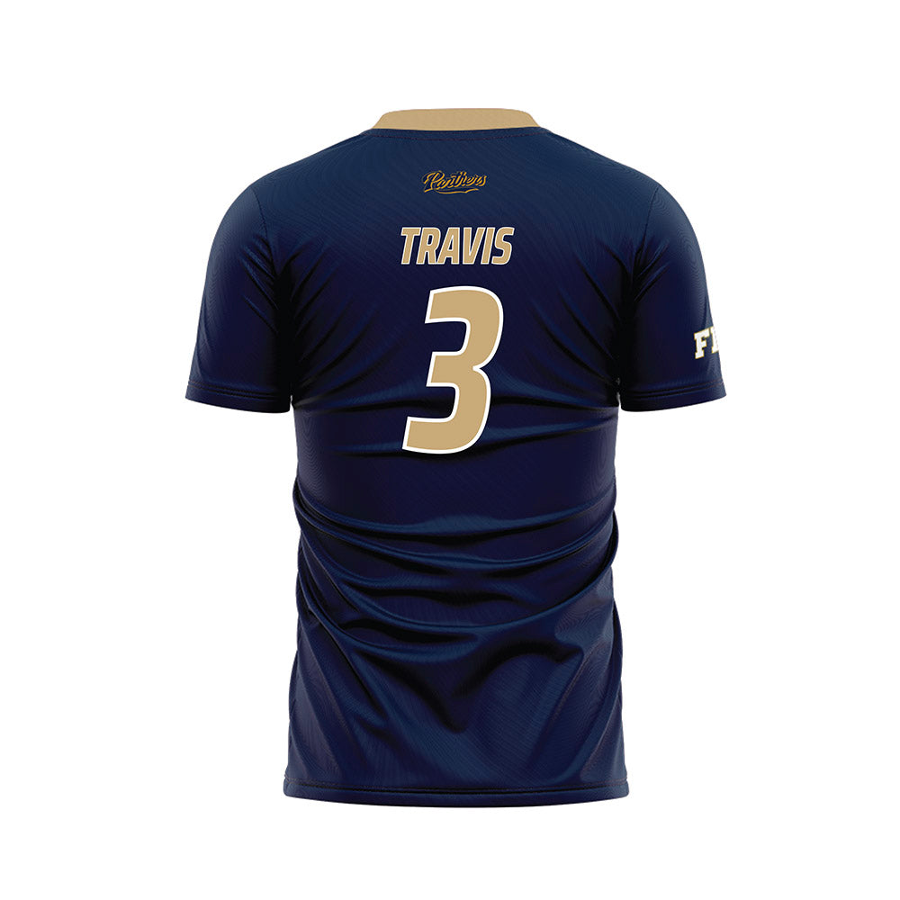 FIU - NCAA Men's Soccer : Owen Travis - Blue Soccer Jersey-1