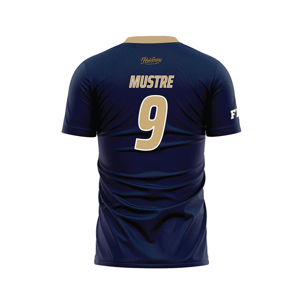 FIU - NCAA Men's Soccer : Eduardo Mustre - Blue Soccer Jersey-1