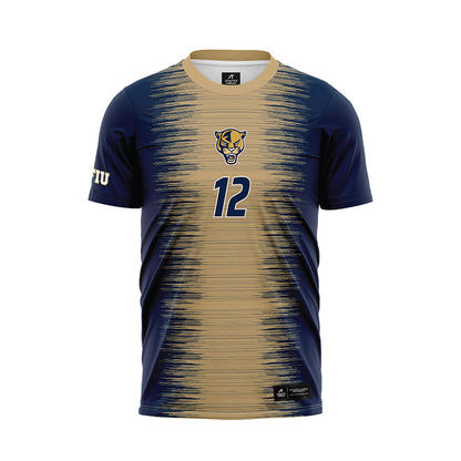 FIU - NCAA Men's Soccer : Enrique Mutsoli - Blue Soccer Jersey-0