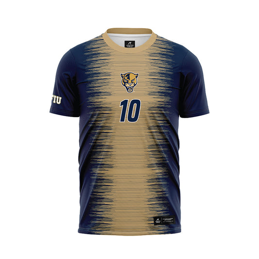 FIU - NCAA Men's Soccer : Nicolas Villalobos - Blue Soccer Jersey-0