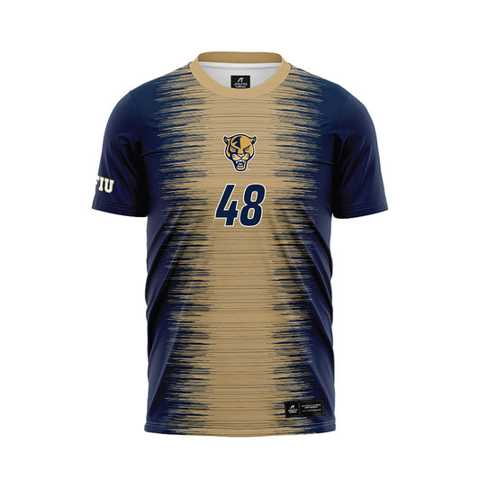 FIU - NCAA Men's Soccer : Nigel Ekow Oheneba Van Haveren - Blue Soccer Jersey-0