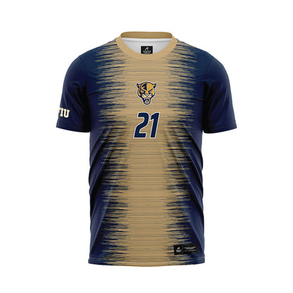 FIU - NCAA Men's Soccer : Emilio Maldonado Frei - Blue Soccer Jersey-0