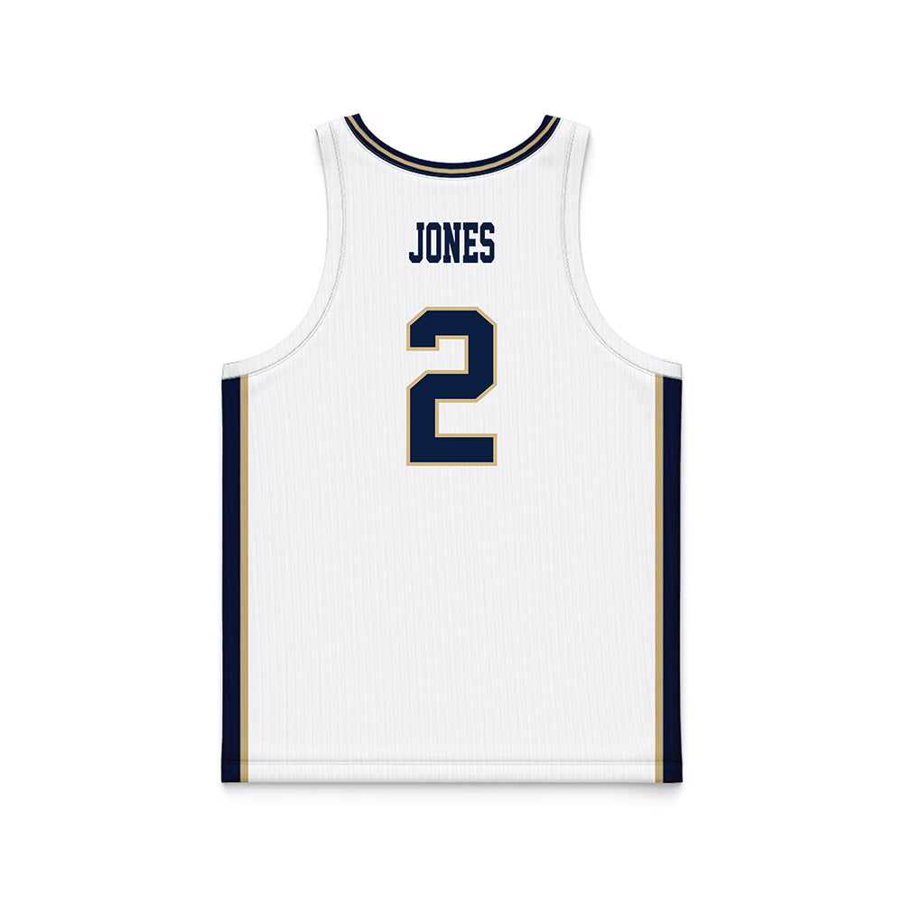 GWU - NCAA Men's Basketball : Christian Jones - White Basketball Jersey-1