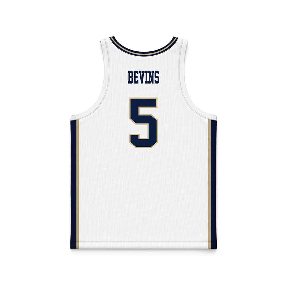 GWU - NCAA Men's Basketball : Ty Bevins - White Basketball Jersey-1