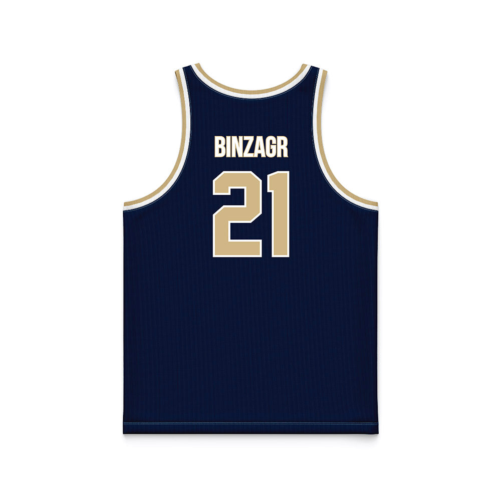 GWU - NCAA Men's Basketball : Mohamed Binzagr - Navy Basketball Jersey-1