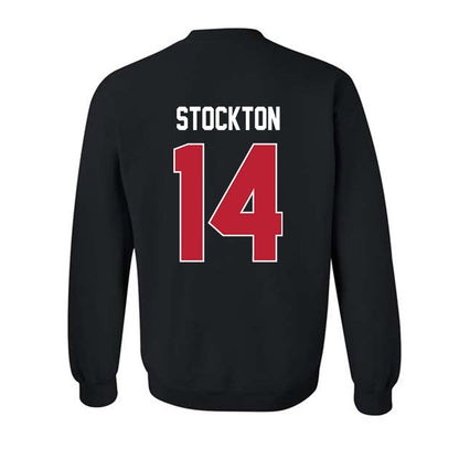 Georgia - NCAA Football : Gunner Stockton - Helmet Shersey Crewneck Sweatshirt-1
