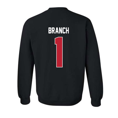 Georgia - NCAA Football : Zachariah Branch - Helmet Shersey Crewneck Sweatshirt-1