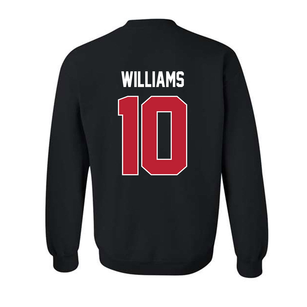 Georgia - NCAA Football : Elyiss Williams - Helmet Shersey Crewneck Sweatshirt-1