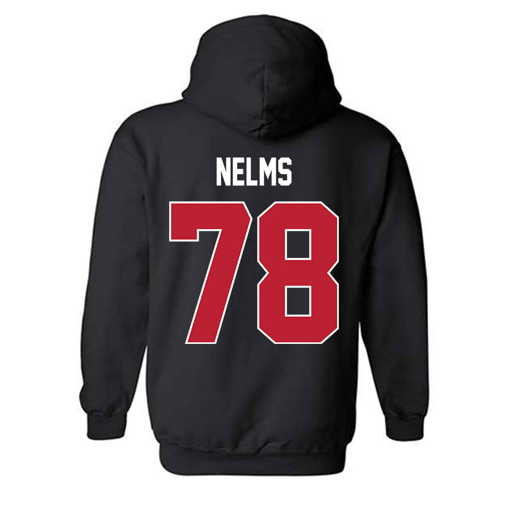 Georgia - NCAA Football : Tate Nelms - Helmet Shersey Hooded Sweatshirt-1