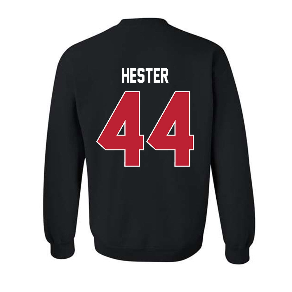 Georgia - NCAA Football : Patrick Hester - Helmet Shersey Crewneck Sweatshirt-1