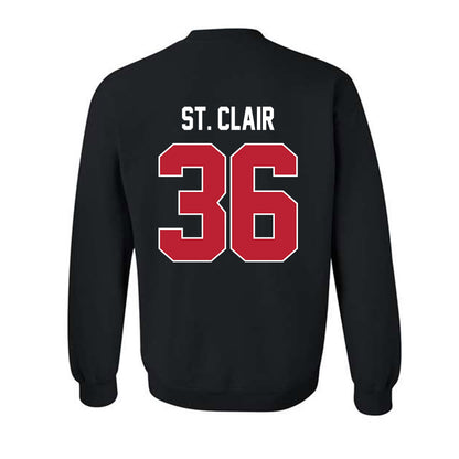 Georgia - NCAA Football : Jackson St. Clair - Helmet Shersey Crewneck Sweatshirt-1