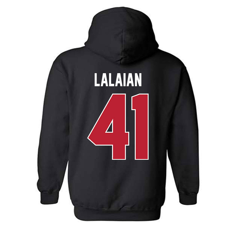 Georgia - NCAA Football : David Lalaian - Helmet Shersey Hooded Sweatshirt-1