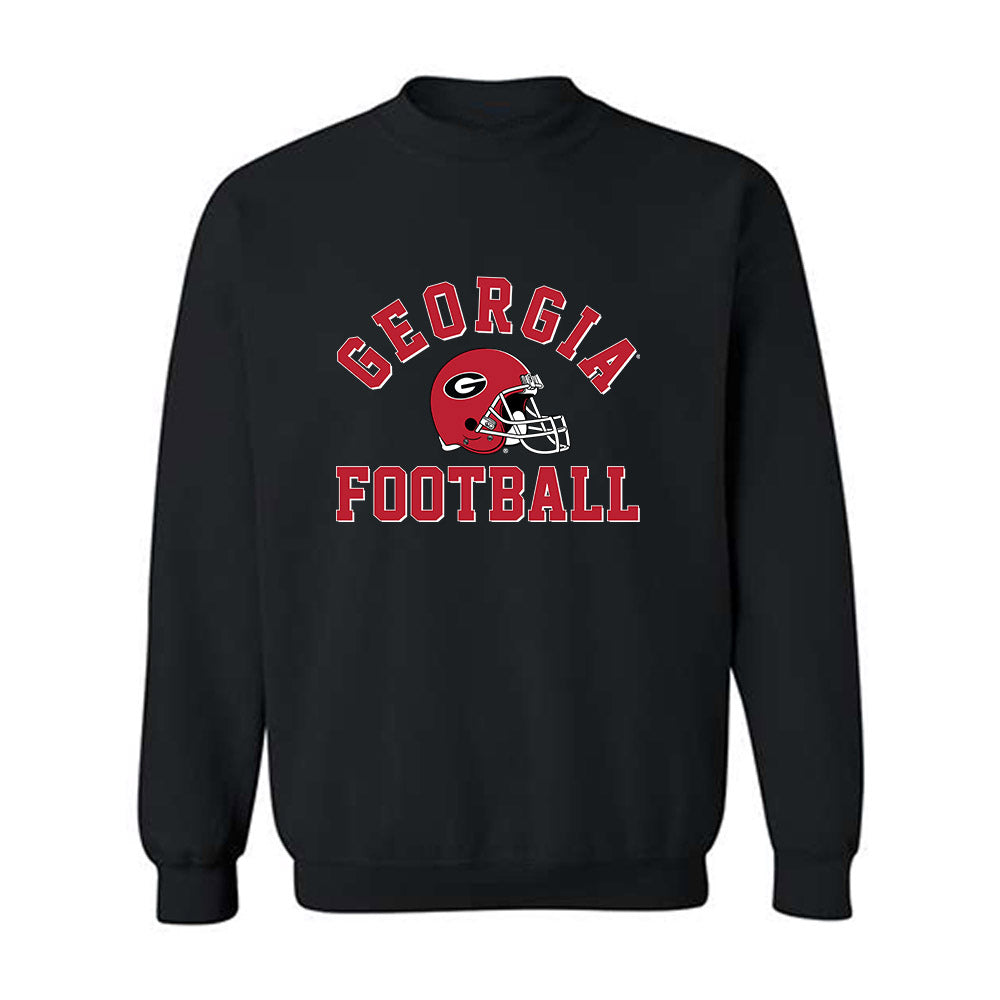 Georgia - NCAA Football : Zachariah Branch - Helmet Shersey Crewneck Sweatshirt-0