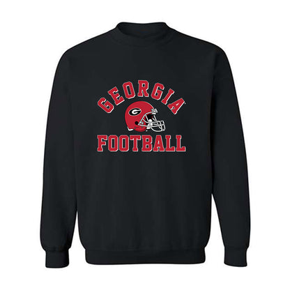 Georgia - NCAA Football : Zachariah Branch - Helmet Shersey Crewneck Sweatshirt-0