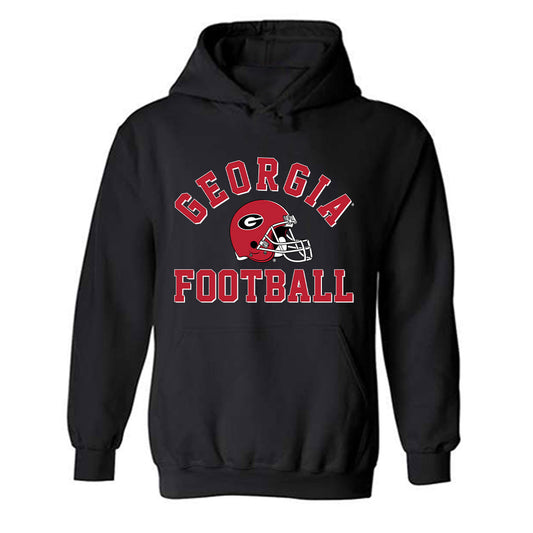 Georgia - NCAA Football : David Lalaian - Helmet Shersey Hooded Sweatshirt-0