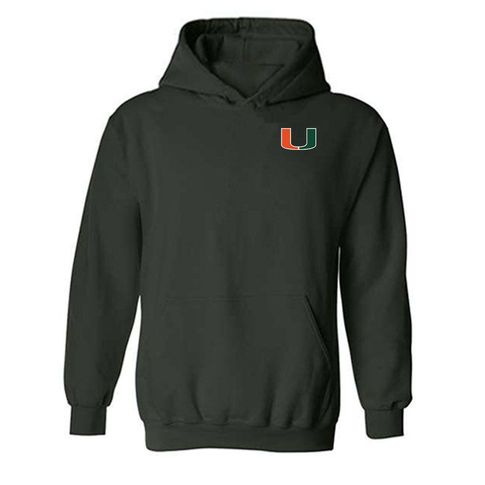 Miami - NCAA Football : Malachi Toney - Hooded Sweatshirt-0