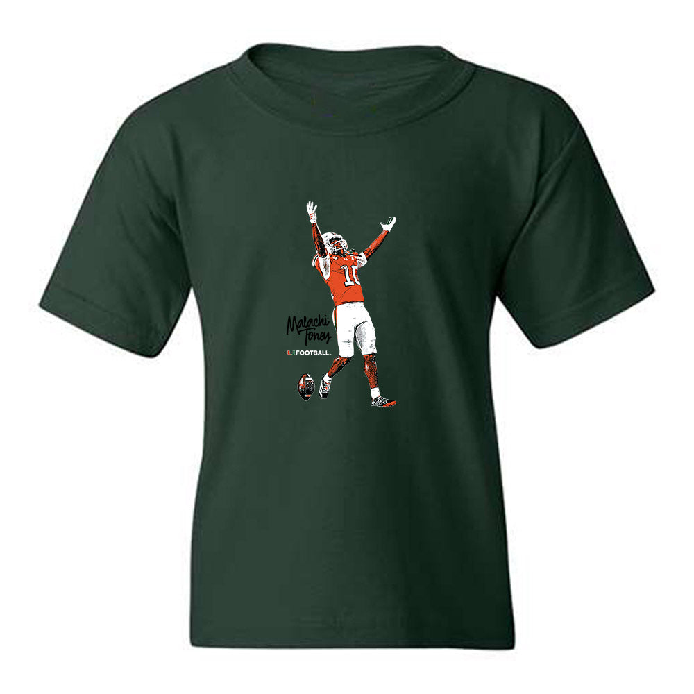 Miami - NCAA Football : Malachi Toney - Youth T-Shirt-0