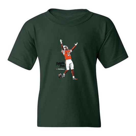 Miami - NCAA Football : Malachi Toney - Youth T-Shirt-0
