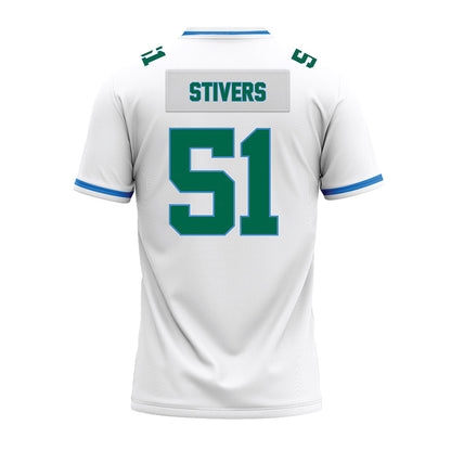 Tulane - NCAA Football : John Stivers - White Premium Football Jersey-1