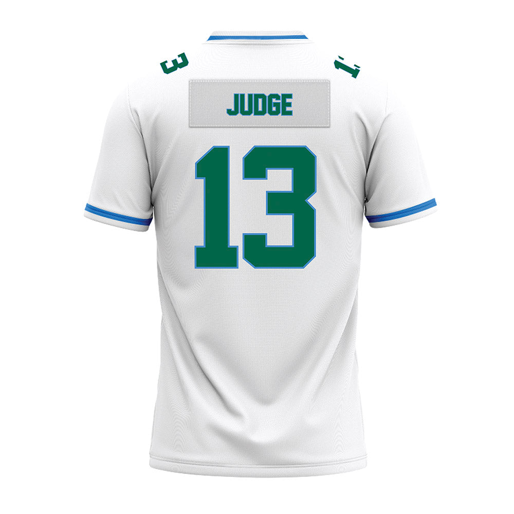 Tulane - NCAA Football : Jakson Judge - White Premium Football Jersey-1