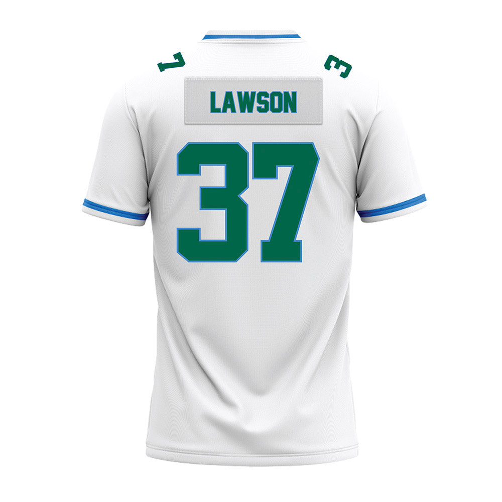 Tulane - NCAA Football : Harold Lawson - White Premium Football Jersey-1
