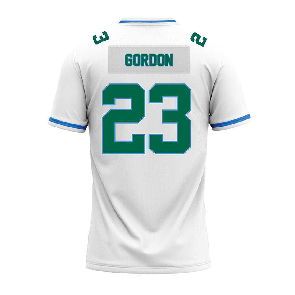 Tulane - NCAA Football : Javin Gordon - White Premium Football Jersey-1