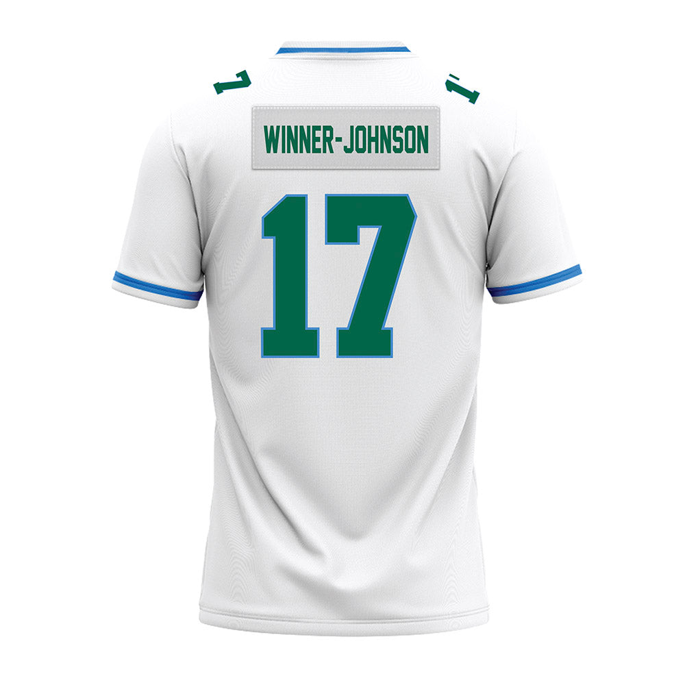 Tulane - NCAA Football : Dallas Winner-Johnson - White Premium Football Jersey-1